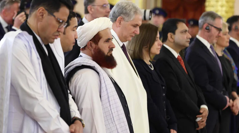 بعض من السفراء الأجانب الجدد (أ.ف.ب)