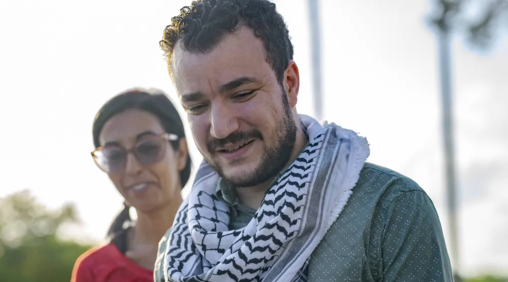 الناشط محمود خليل خريج جامعة كولومبيا (أ.ب)