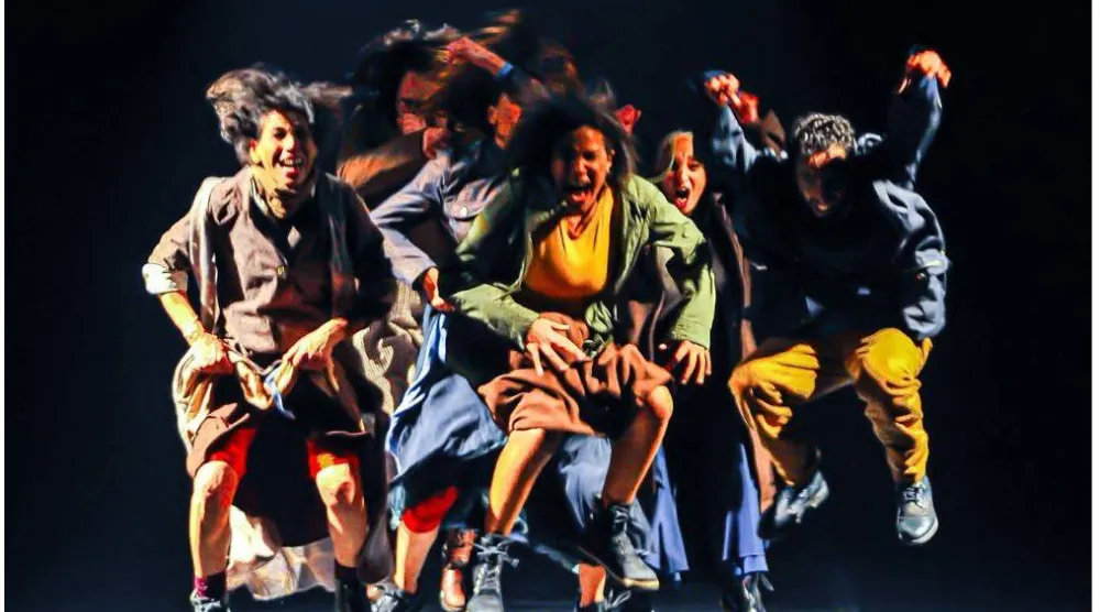 اعتمد العرض على التعبير الحركي بشكل كبير (إدارة المهرجان)