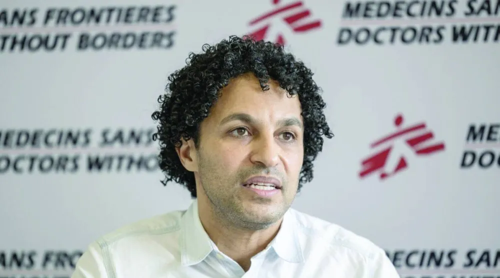 رئيس منظمة أطباء بلا حدود جاويد عبد المنعم (أ.ف.ب)