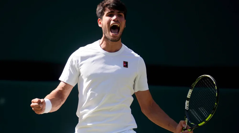 نجم التنس الإسباني كارلوس ألكاراس (د.ب.أ)