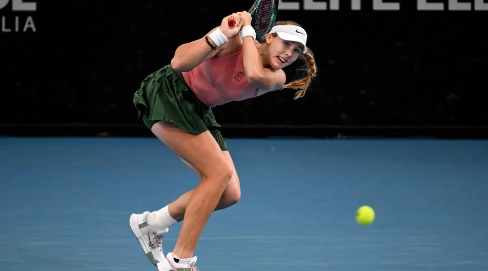 المصنفة ثامنة عالمياً الروسية ميرا أندرييفا (أ.ف.ب)