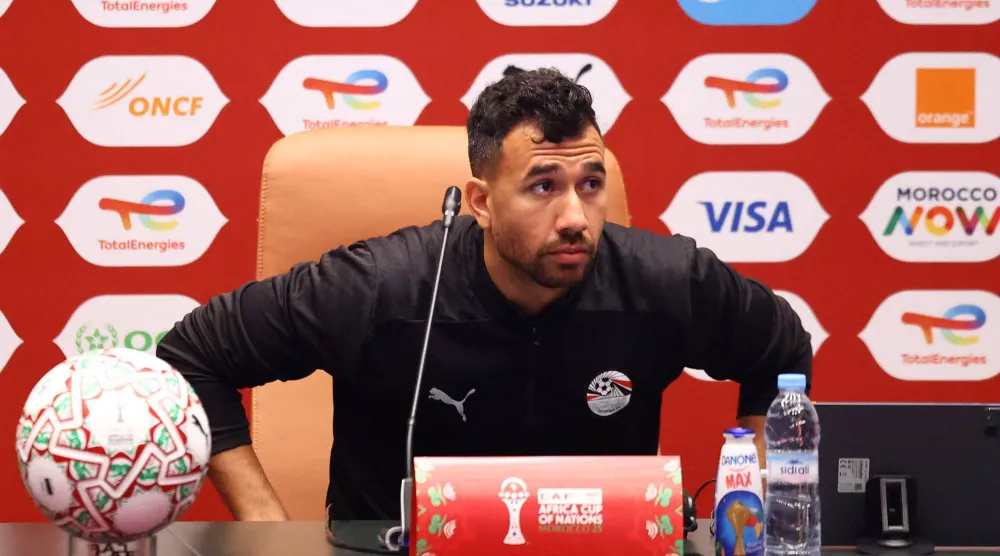 محمود حسن تريزيغيه جناح المنتخب المصري (رويترز)