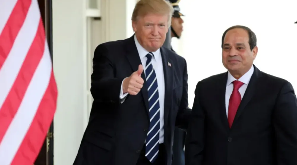 ترمب خلال استقباله السيسي في واشنطن عام 2019 (الرئاسة المصرية)