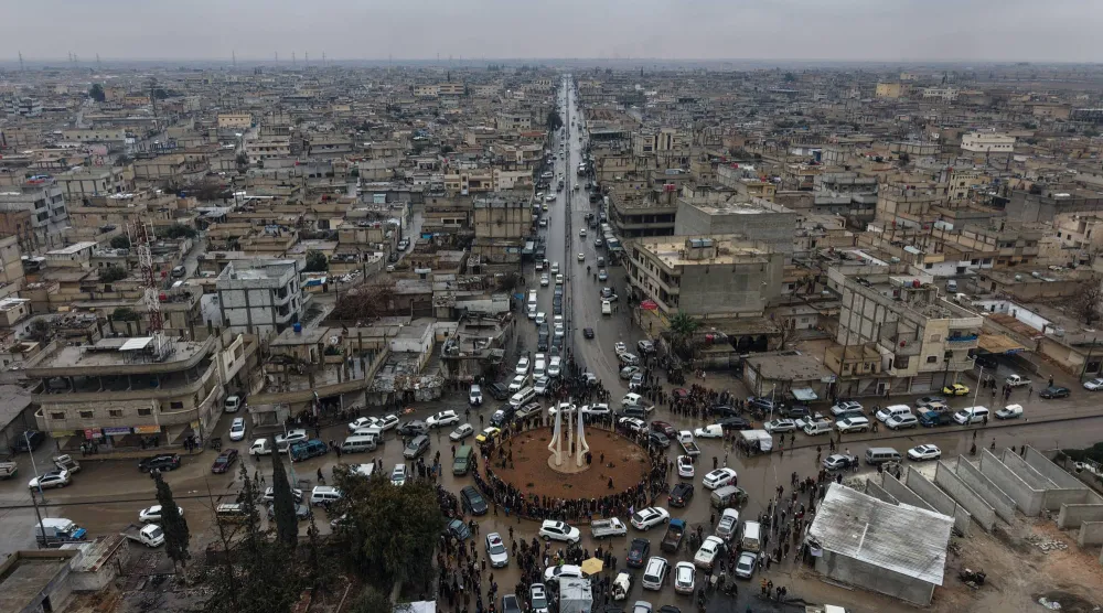 مدينة الطبقة في ريف الرقة في سوريا (د.ب.أ)