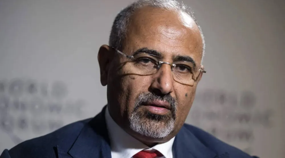 رئيس المجلس الانتقالي المنحلّ عيدروس الزبيدي (أ.ف.ب)