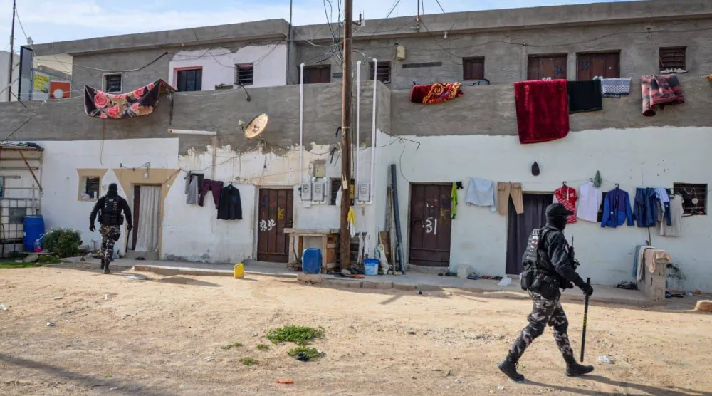 حي يضم عدداً من مساكن المهاجرين في مصراتة مارس 2025 (إدارة إنفاذ القانون بالإدارة العامة للعمليات الأمنية)