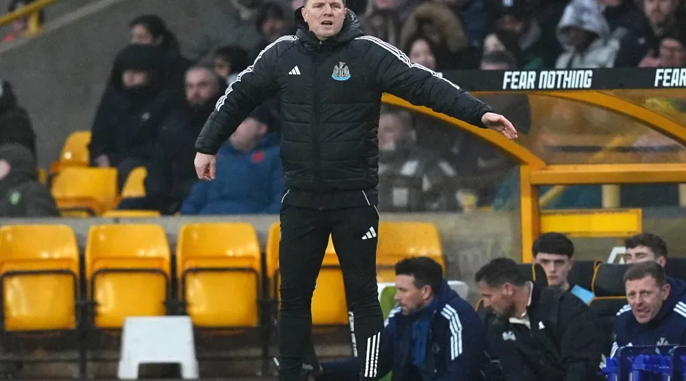 إيدي هاو المدير الفني لفريق نيوكاسل يونايتد (د.ب.أ)