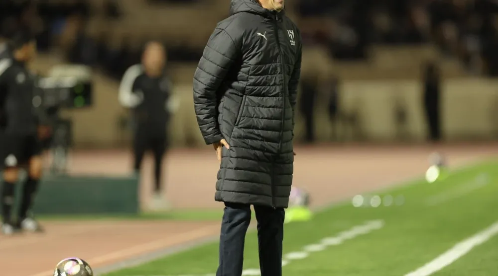 الإيطالي سيموني إنزاغي مدرب فريق الهلال (تصوير: عدنان مهدلي) 
