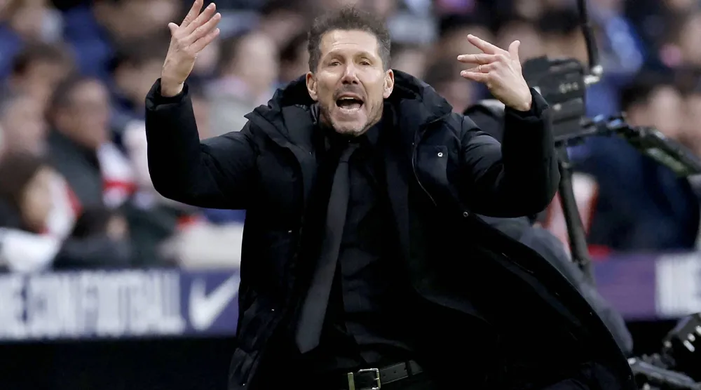 دييغو سيميوني مدرب أتلتيكو مدريد (أ.ف.ب)