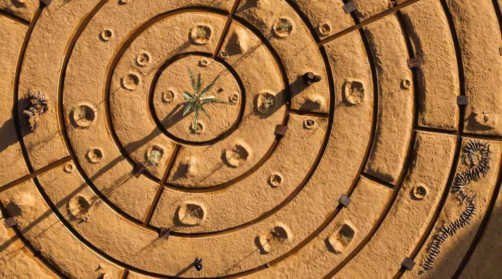 عمل الفنان محمد الفرج (فنون العلا)