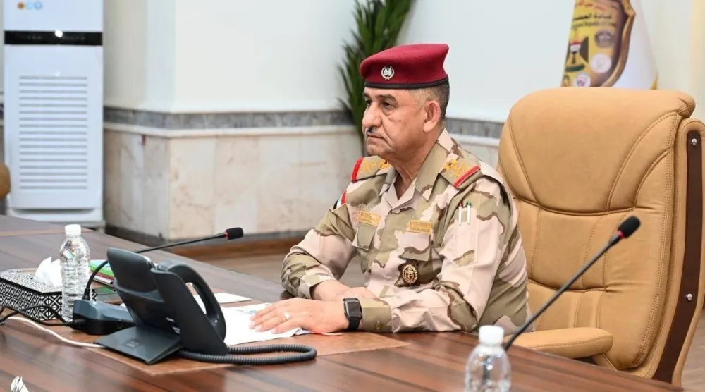 نائب قائد العمليات المشتركة الفريق أول الركن قيس المحمداوي (وكالة الأنباء العراقية)