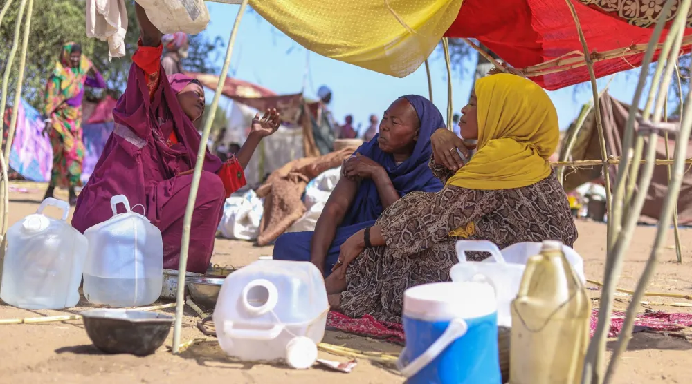 انتشار المجاعة في شمال دارفور وجنوب كردفان بغرب السودان وجنوبه (أ.ب)