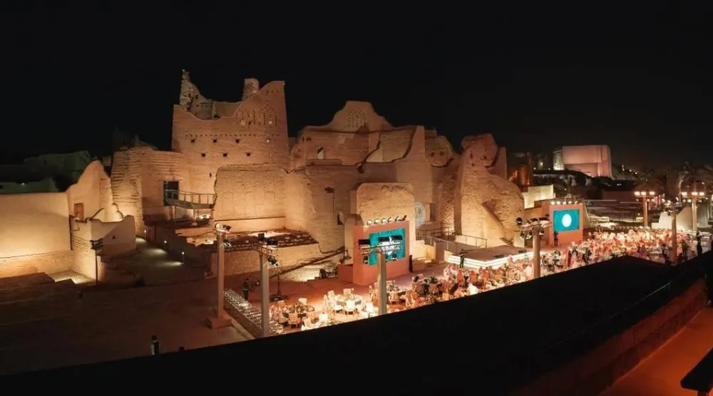 أحد مواقع منطقة الدرعية التاريخية في السعودية (هيئة تطوير الدرعية)