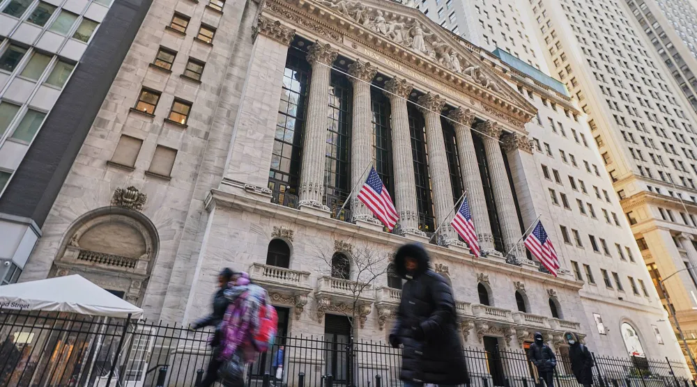 بورصة نيويورك في الصباح (أ.ب)