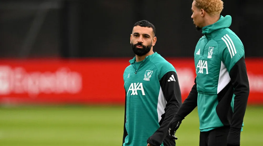 المصري محمد صلاح عاد إلى تدريبات ليفربول (أ.ف.ب)