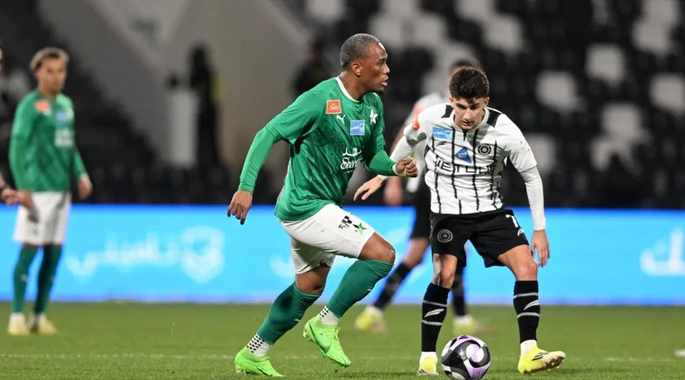 من مواجهة الشباب والنجمة التي انتهت بالتعادل السلبي (تصوير: عبد الرحمن السالم)