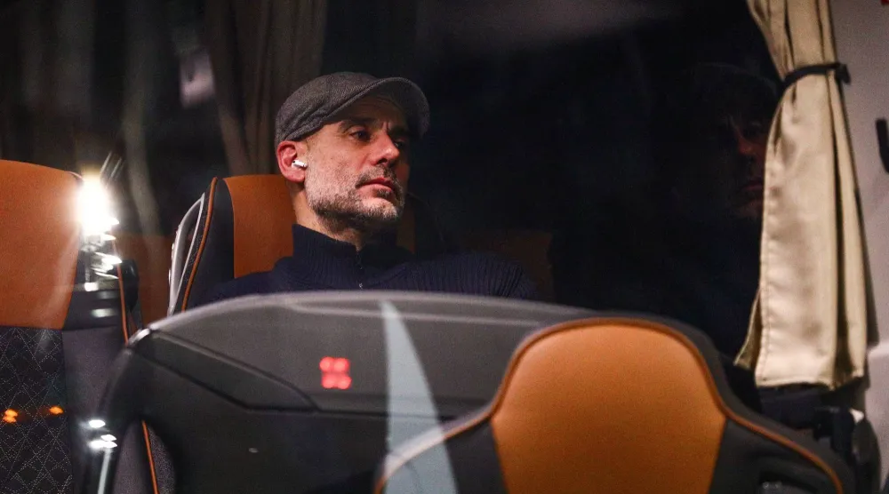 بيب ​غوارديولا مدرب ‌مان سيتي (إ.ب.أ)