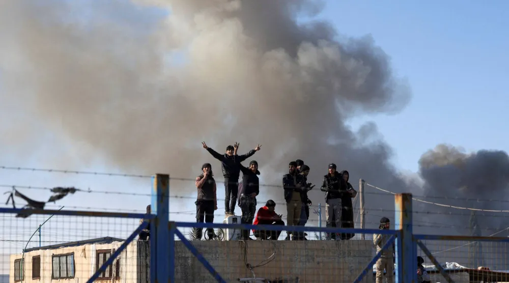  مخيم الهول بعد سيطرة الحكومة السورية عليه عقب انسحاب قوات سوريا الديمقراطية، في الحسكة، سوريا (رويترز)