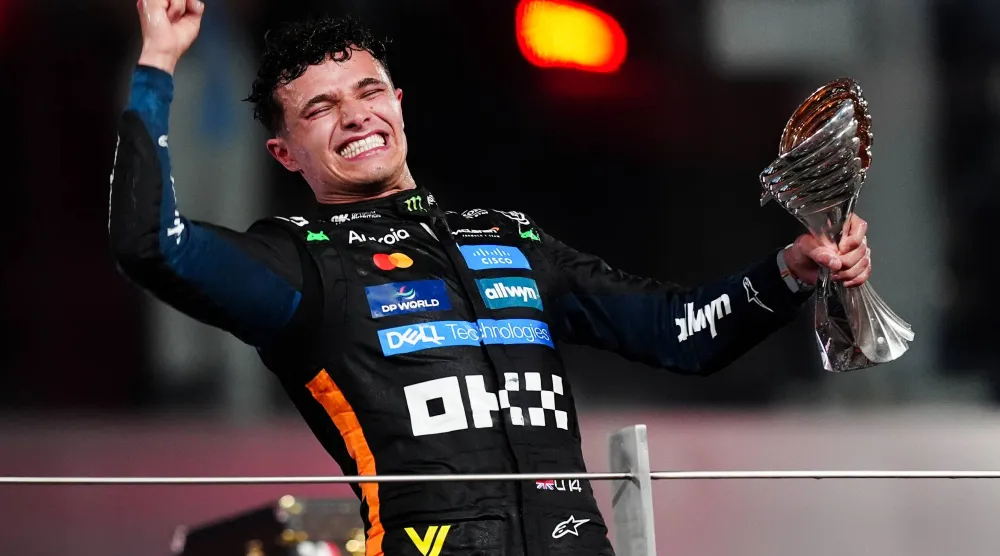 لاندو ​نوريس يخطط للتويج بطلاً للعالم من جديد (د.ب.أ)