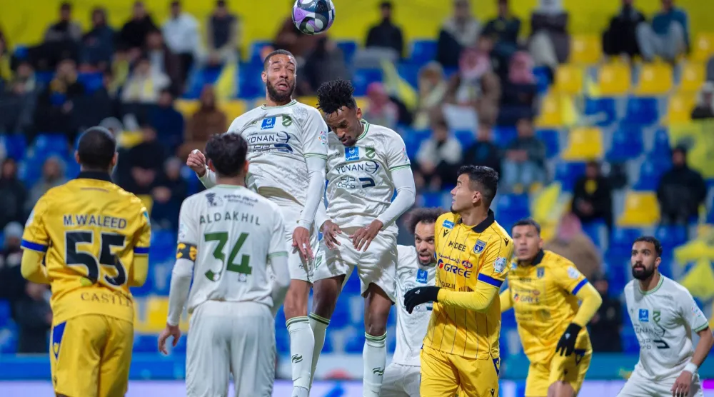تعادل مثير بين التعاون والحزم في الدوري السعودي (تصوير: صالح العنزي)