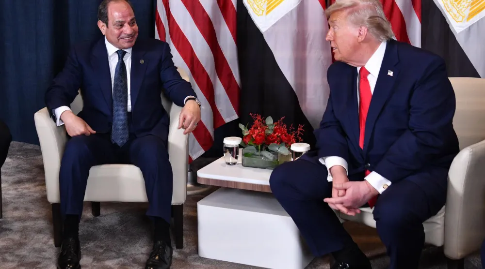 لقاء بين ترمب والسيسي على هامش منتدى دافوس (الرئاسة المصرية)