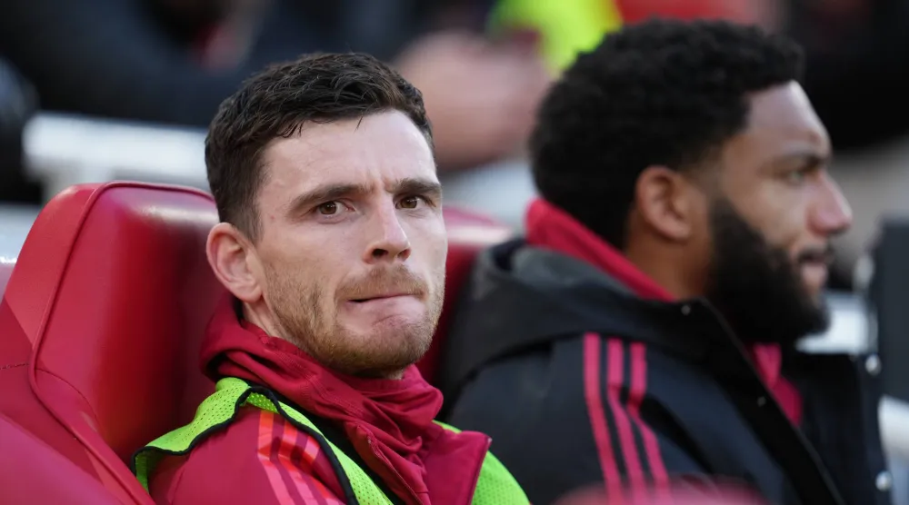 أندي روبرتسون لاعب ليفربول وقائد المنتخب الاسكوتلندي (أ.ب)