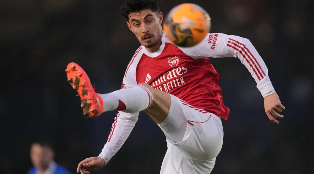 كاي هافيرتز لاعب آرسنال (أ.ب)