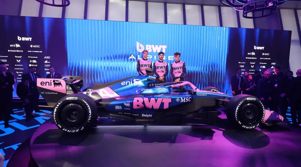 سيارة فريق ألبين الجديدة (أ.ف.ب)