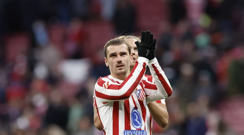 الفرنسي أنطوان غريزمان لاعب أتلتيكو مدريد (أ.ف.ب)