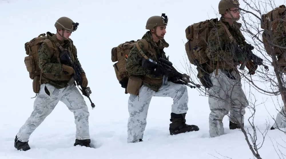 ABD Deniz Piyadeleri Norveç'te NATO eğitim tatbikatına katılıyor (Reuters)