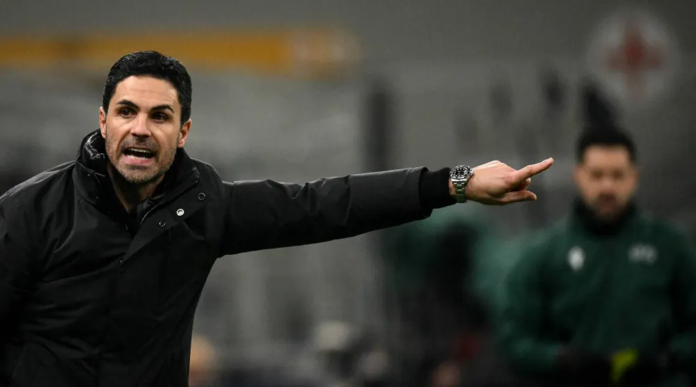 ميكل أرتيتا المدير الفني لفريق آرسنال (أ.ف.ب)