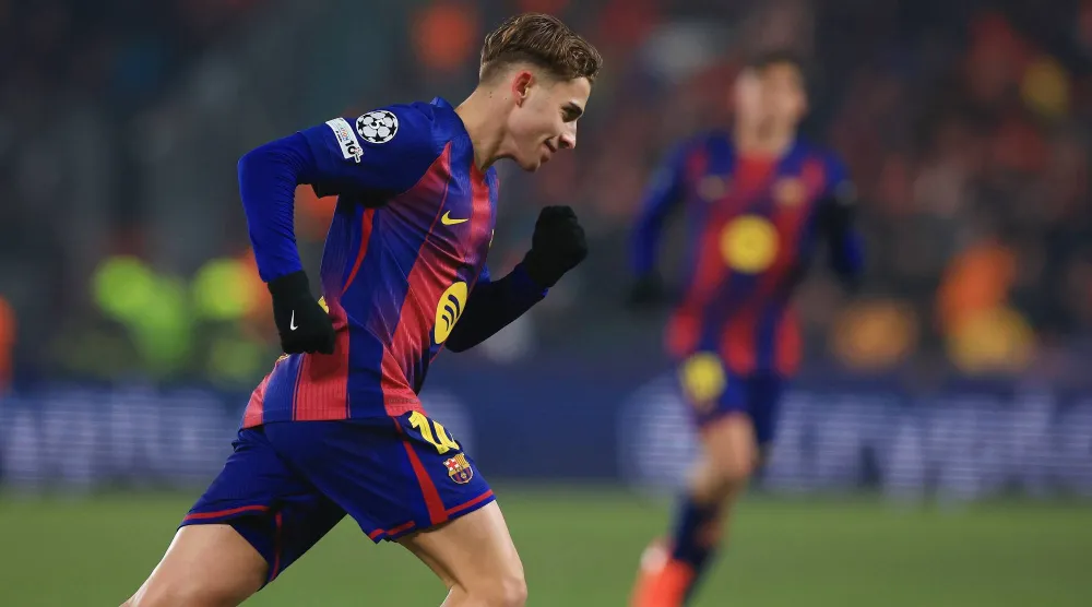 فيرمين لوبيز نجم برشلونة (إ.ب.أ)