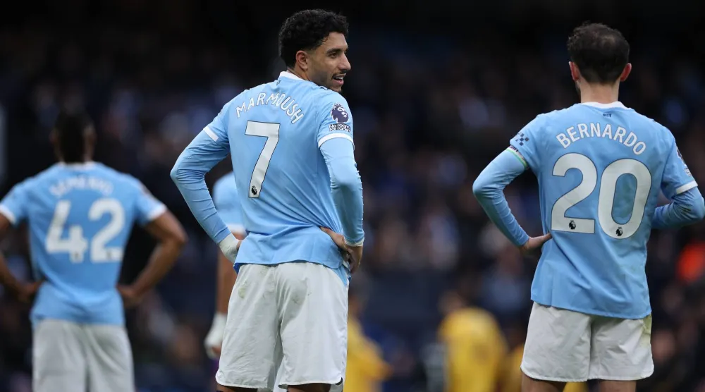 عمر مرموش نجم مان سيتي ومنتخب مصر (إ.ب.أ)