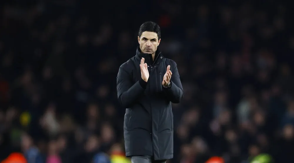 ميكيل أرتيتا المدير الفني لآرسنال (إ.ب.أ) 