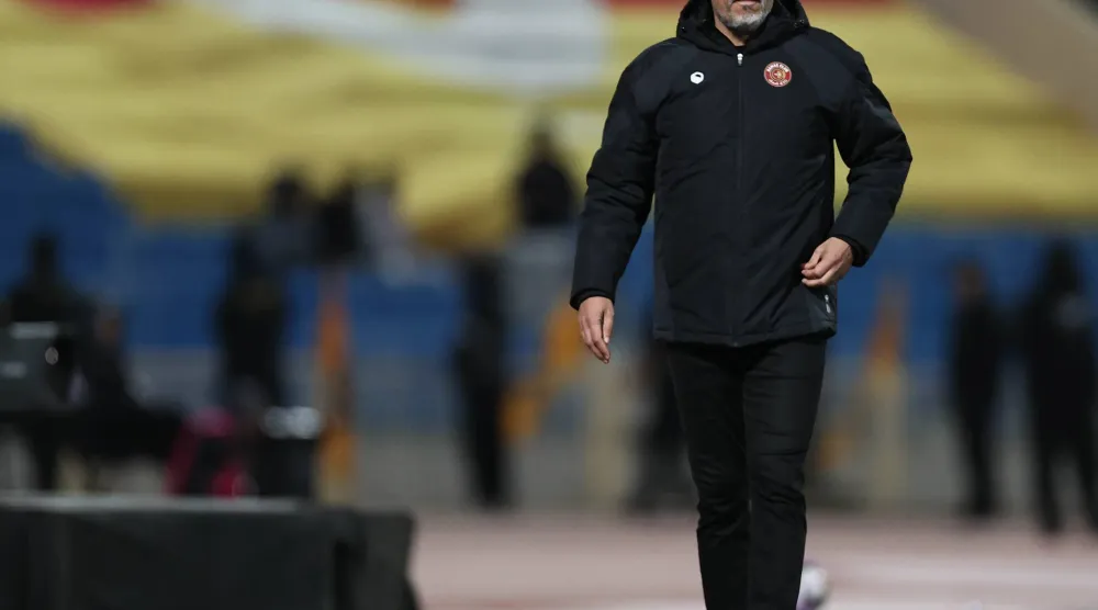 البرتغالي أرماندو إيفانغيليستا مدرب فريق ضمك (تصوير: سعد العنزي)