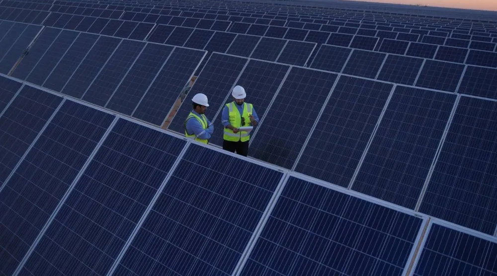 أحد مشاريع الطاقة المتجددة في السعودية (واس)