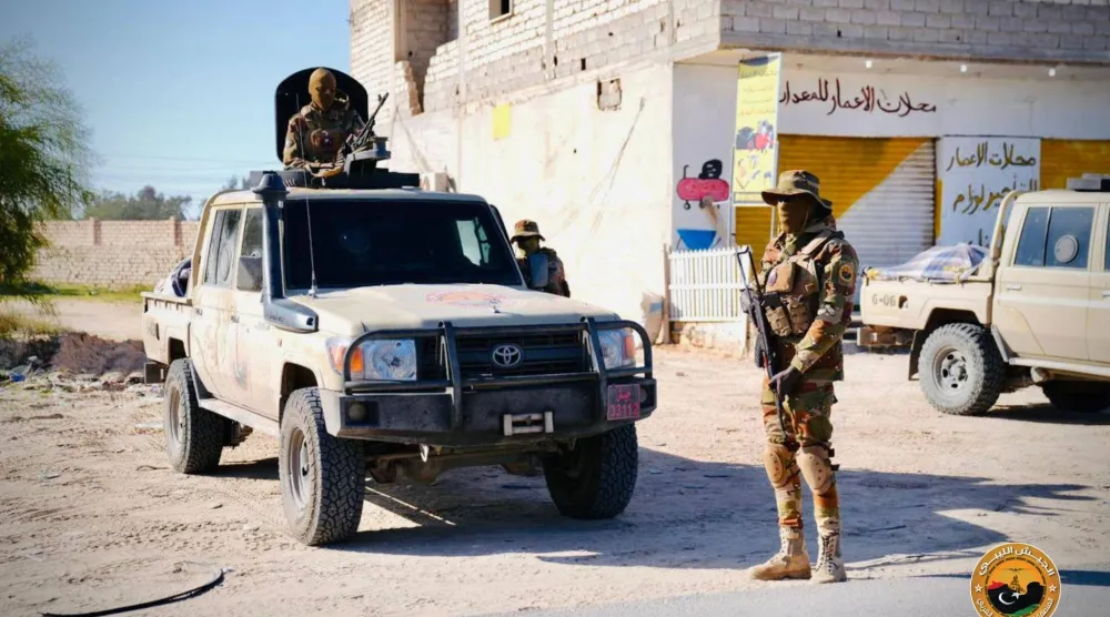 عملية انتشار سابقة لقوات المنطقة العسكرية بالساحل الغربي في الطرق الرئيسية ومداخل العجيلات (المنطقة العسكرية)