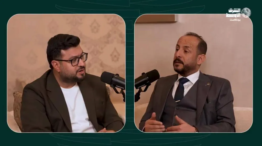أحمد بن طهيف عضو «المبادرة الوطنية الجنوبية» اليمنية خلال حديثه للزميل بدر القحطاني في «بودكاست الشرق الأوسط» 