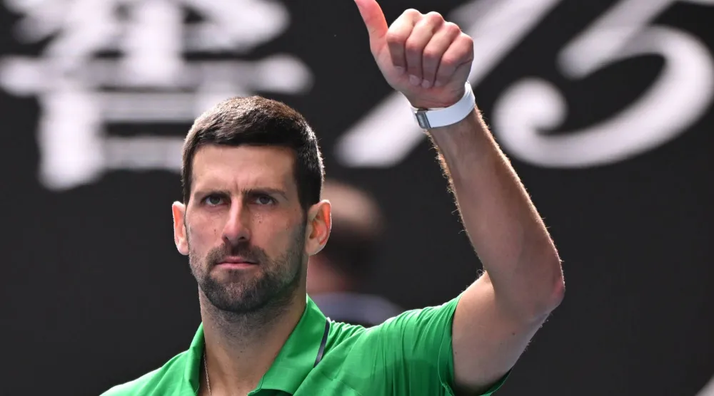 نجم التنس الصربي نوفاك ديوكوفيتش (إ.ب.أ)