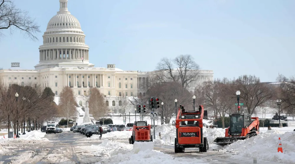 مبنى الكابيتول في واشنطن حيث تجري المفاوضات والمحادثات لتجنب إغلاق حكومي جديد هو الثاني خلال 4 أشهر (أ.ف.ب)