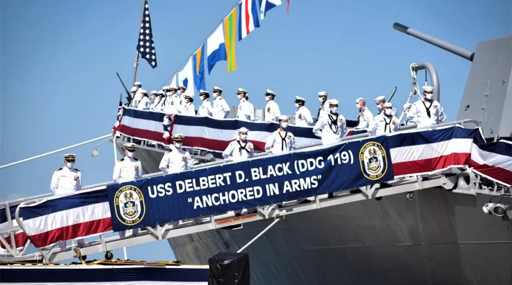المدمرة ديلبرت ⁠دي بلاك (صورة من موقع البحرية الأميركية)