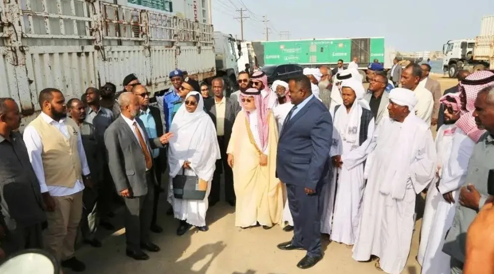 تدشين المشاريع الإنسانية السعودية بقطاعات الصحة والمياه والإصحاح البيئي والحماية في السودان (واس)