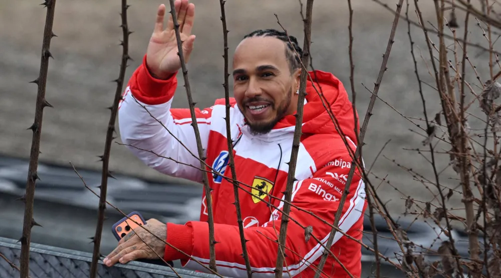 لويس هاميلتون سائق فيراري (رويترز)