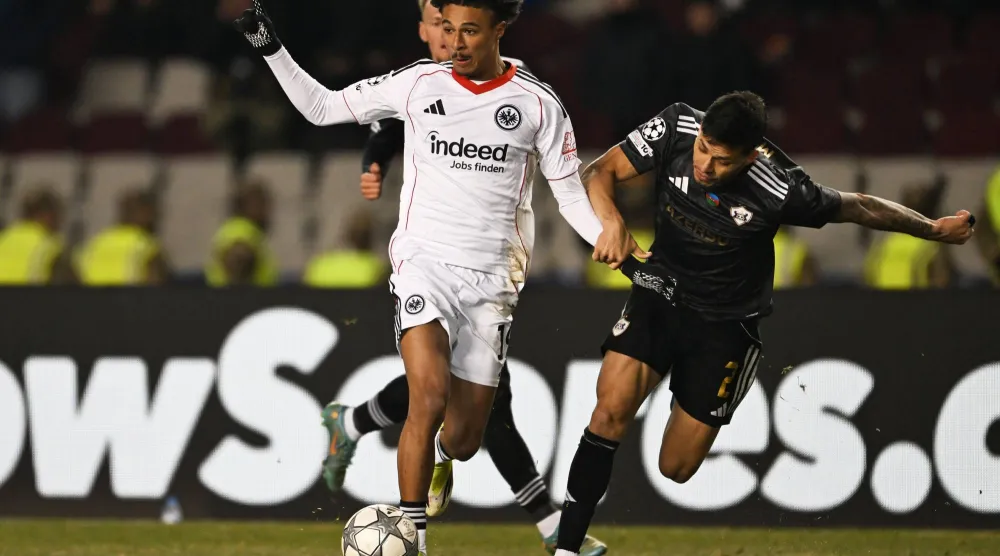 جان-ماتيو باهويا لاعب أينتراخت فرانكفورت (أ.ب)