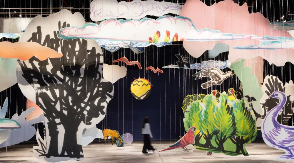 من الأعمال في البينالي (أليساندرو برازيل - مؤسسة بينالي الدرعية)