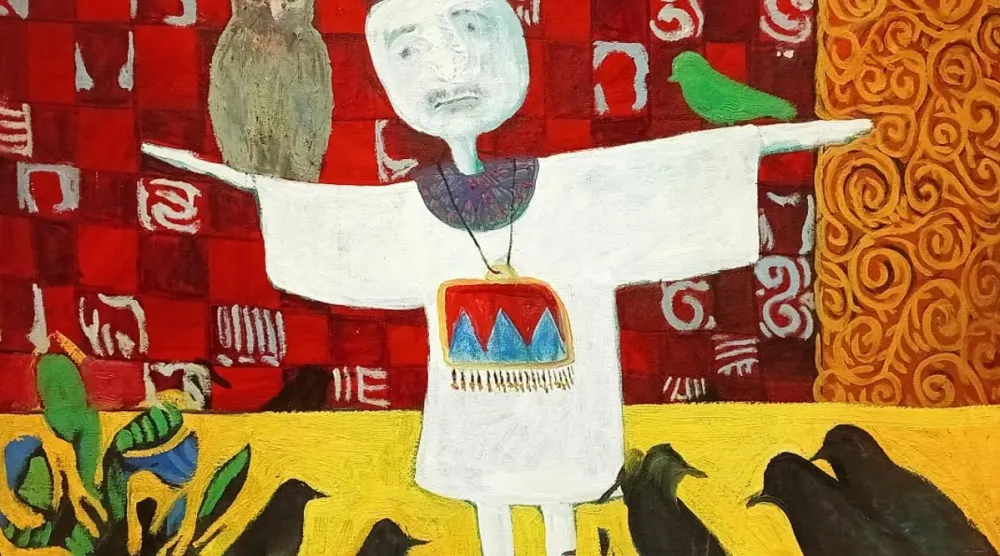 استلهام الفلكلور في تجربة تشكيلية إنسانية (الشرق الأوسط)