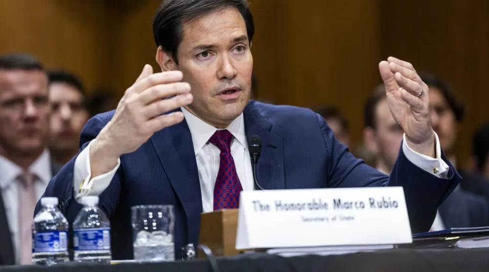 وزير الخارجية الأميركي ماركو روبيو يدلي بشهادته أمام لجنة العلاقات الخارجية بمجلس الشيوخ الأربعاء (إ.ب.أ)