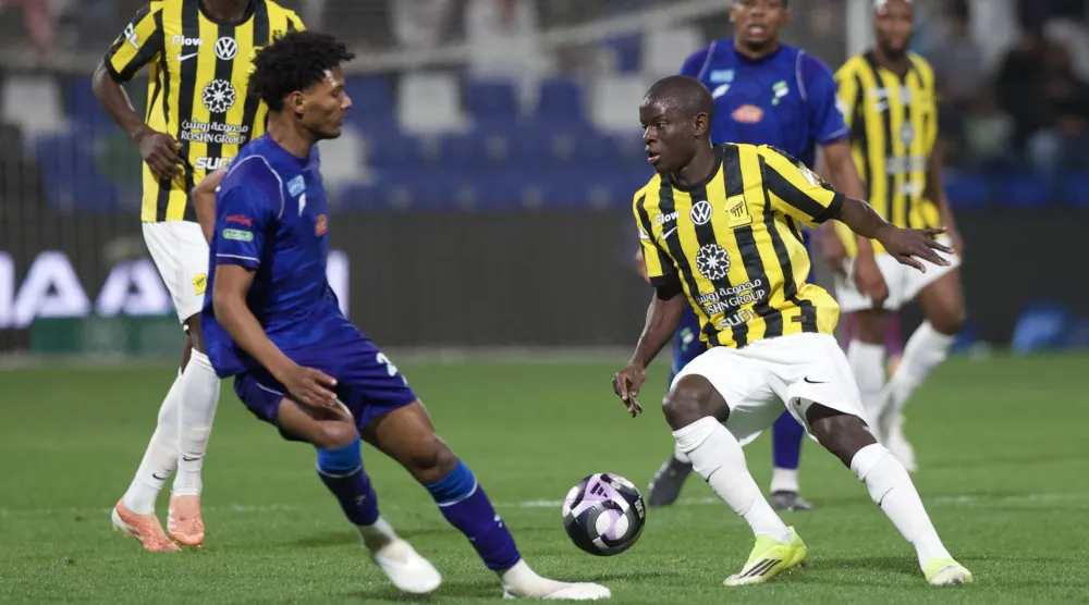 كانتي في ظهوره الأخير مع الاتحاد أمام الفتح (تصوير: نايف العتيبي)