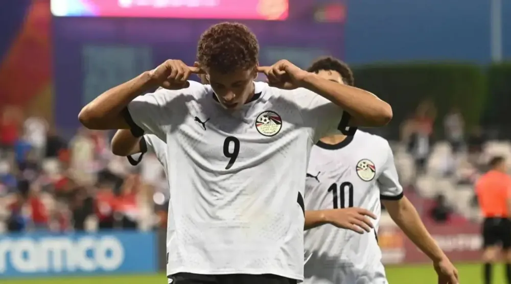 المهاجم المصري حمزة عبد الكريم (منتخب مصر)